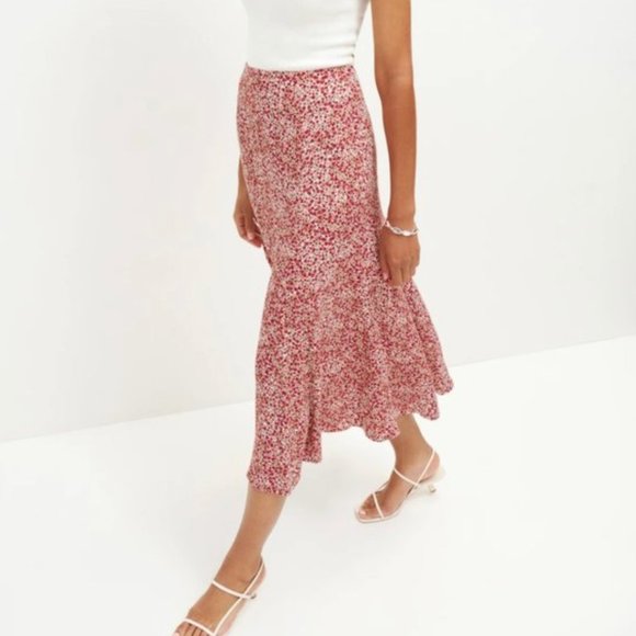 NWT Reformation Bryson Skirt - La Vie En Rose - Picture 2 of 5